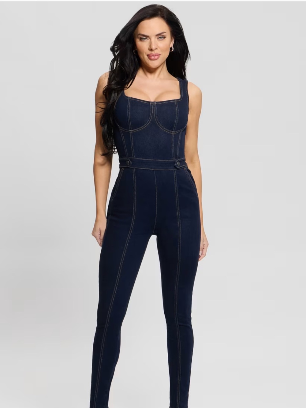 Guess Carla Denim Jumpsuit